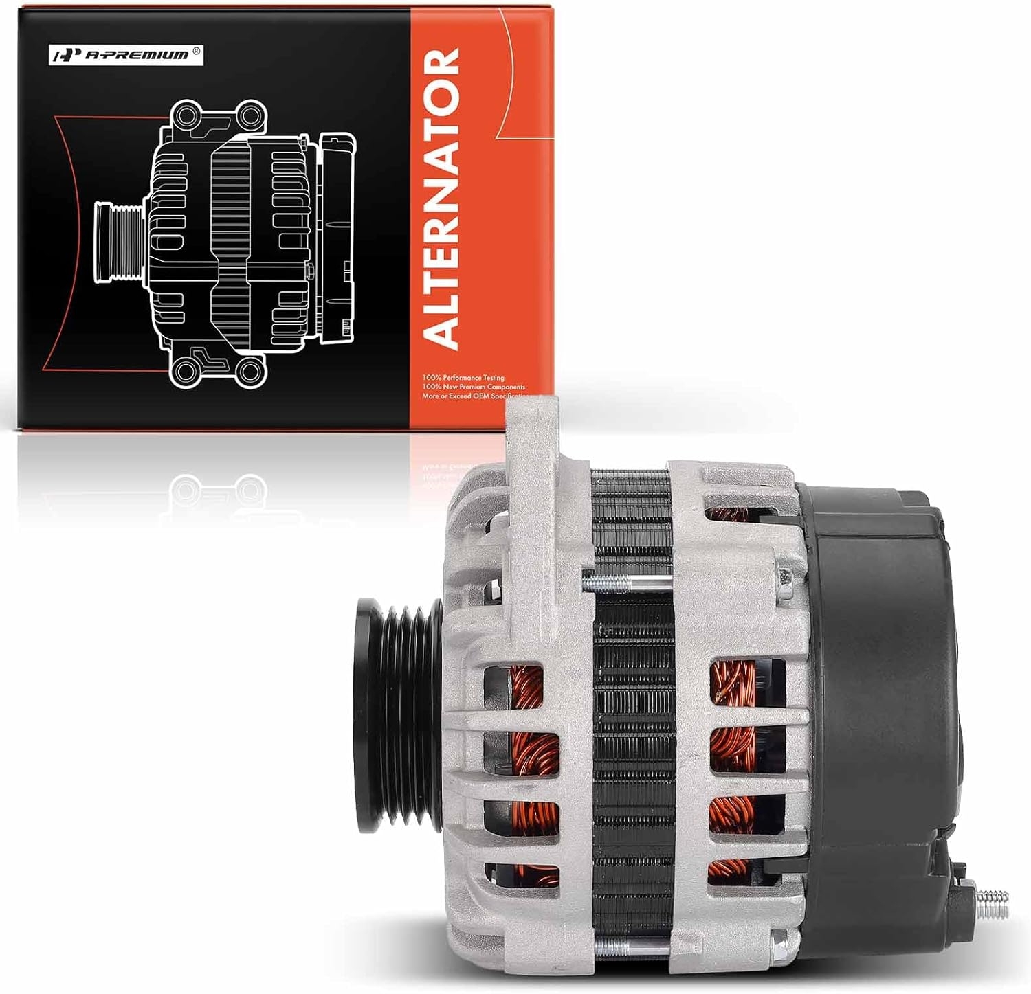A-Premium Alternator Compatible with Hyundai Elantra 2001-2006, Accent 2000-2005, Tiburon 2003-2004/2007-2008, Tucson 2005 & Kia Sportage 2006, Spectra 2005, Spectra5 2005 - Image 9
