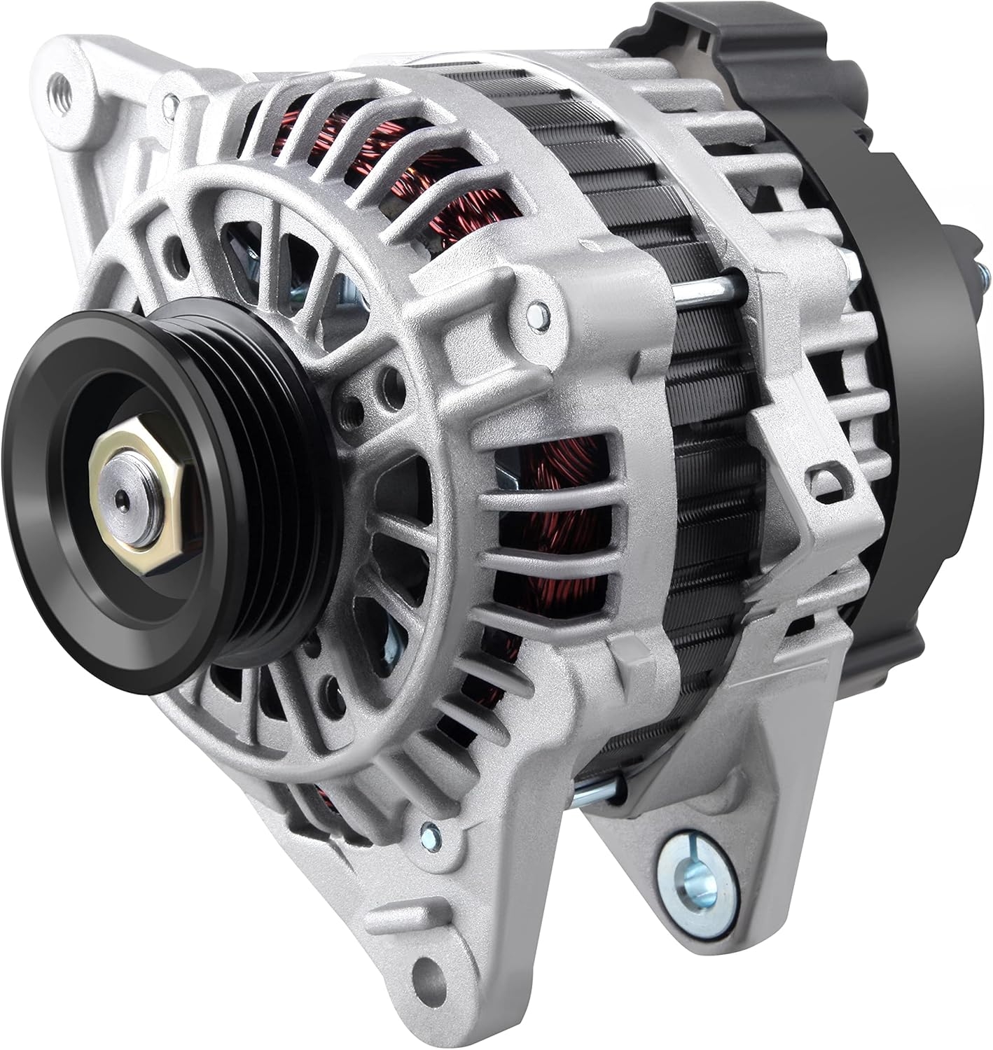 New Alternator Compatible for Hyundai Accent 2006-2009 1.6L for Tiburon 2004-2007 2.0L for Tucson 2006-2009 2.0L, 90AMP/12 Volt Alternator AVA0048 113657 37300-22650 2655023