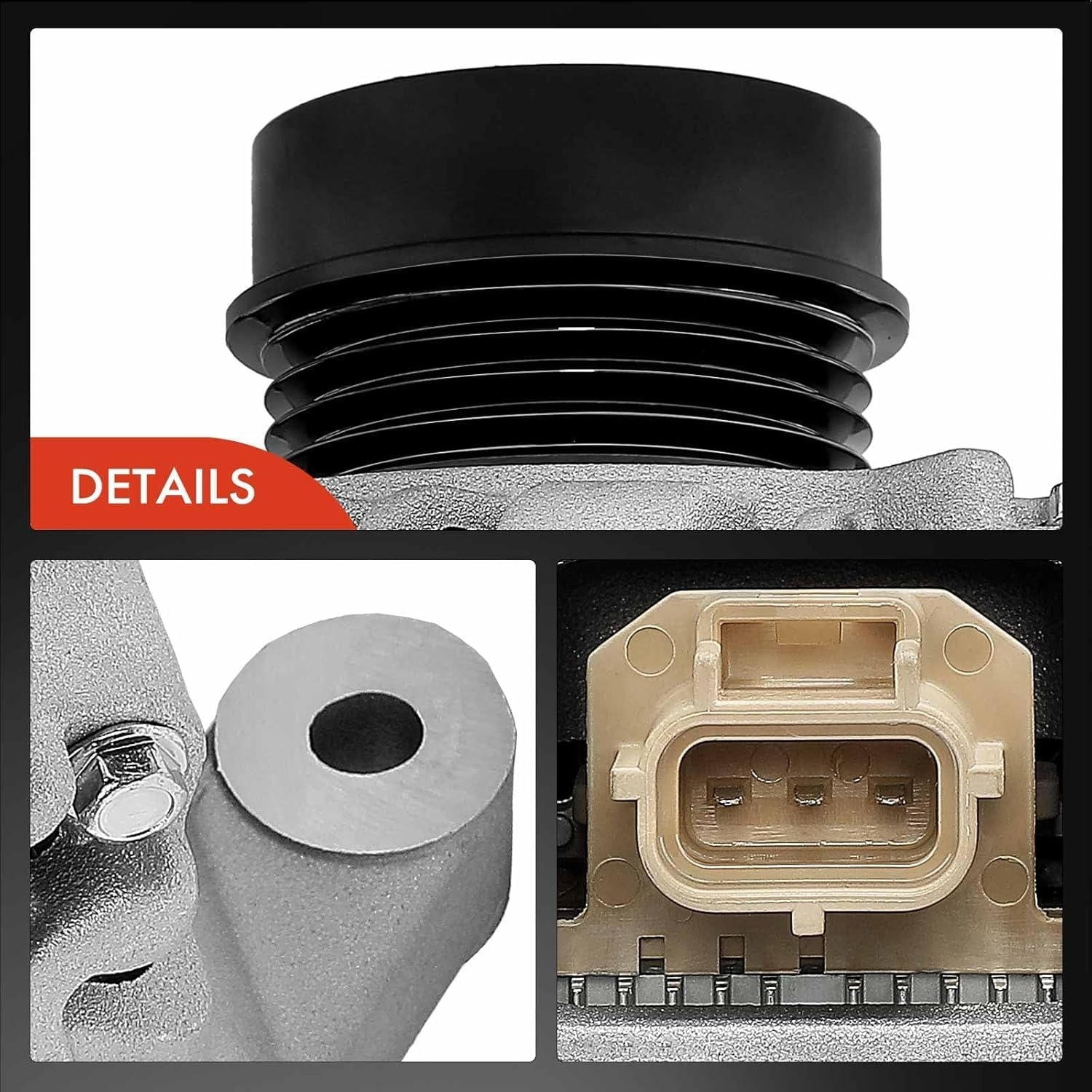 A-Premium Alternator Compatible with Ford Escape 2013-2019, Focus 2013-2015, Focus 2016-2018 Turbo, Transit Connect 2014-2018, 2.0L 2.3 L 2.5L, 12V 150A 4-Groove Clutch Pulley CW - Image 8