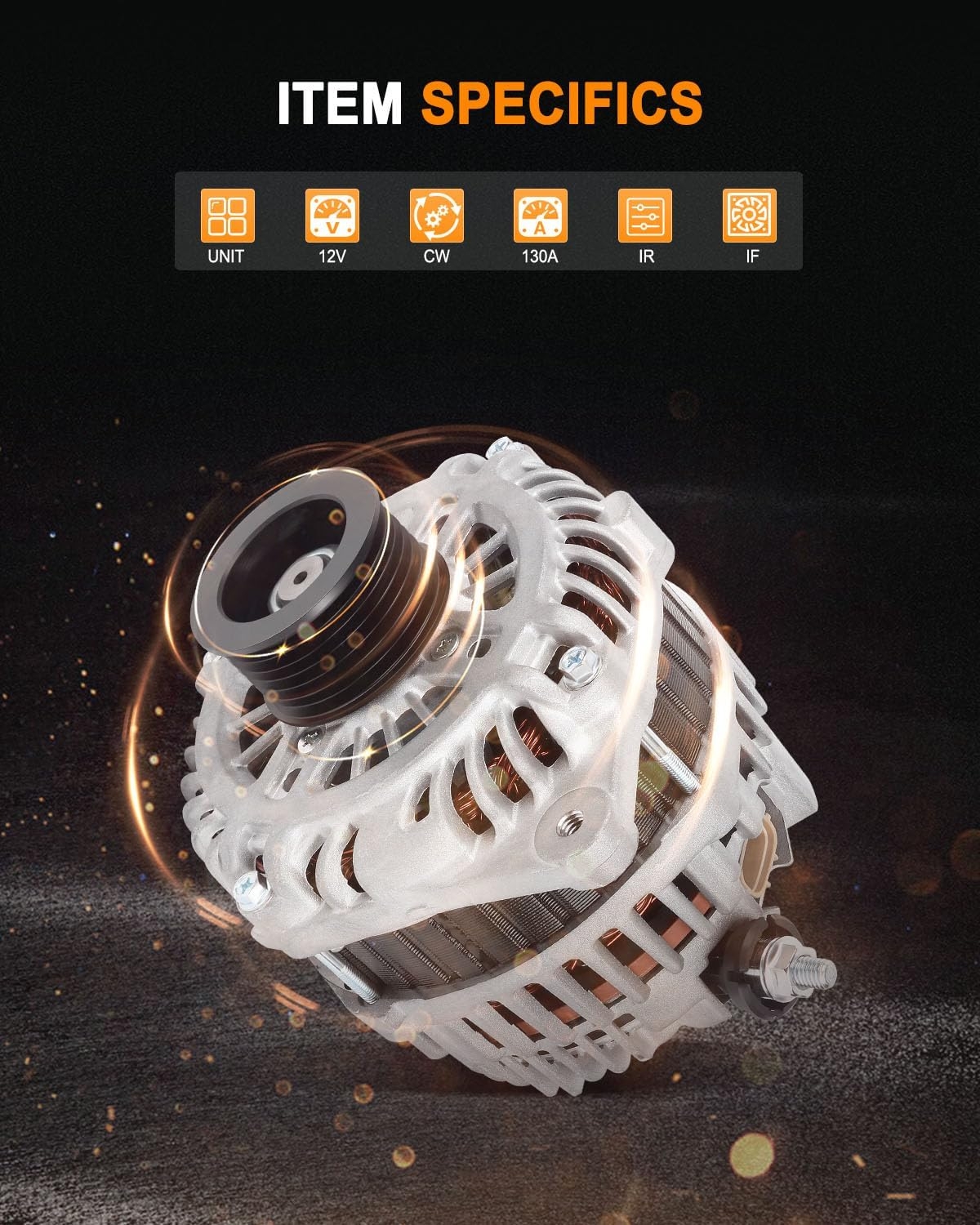 New Alternator Fit for 2007-2010 for Nissan Altima 2009-2010 for Nissan Maxima 2009-2014 for Nissan Murano 2011-2016 for Nissan Quest 3.5L, Replace OE 11341 11557 - Image 2