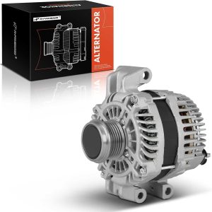 A-Premium Alternator Compatible with Jeep Cherokee 2014-2019, Compass, Renegade – Chrysler 200 – Ram ProMaster City – Fiat 500X, 2.4L, 12V 160A CW 6-Groove Pulley, Replace 56029624AA, 56029624AB