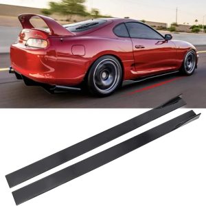 New Rocker Panels 6PCs Universal Car Body Styling Side Skirts Left/Right Rocker Splitters Diffuser Winglet Wings Bumper Kit
