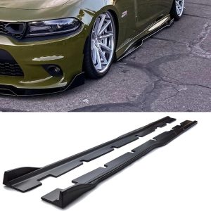 Side Skirts for 2015-2023 Dodge Charger, Matte Black
