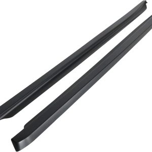 IKON MOTORSPORTS, Side Skirts Compatible with 2013-2016 Scion FR-S/2013-2020 Subaru BRZ/2017-2020 Toyota 86, CS Style Unpainted Black PP Rocker Moulding Panel Bottom Line Lip Underboddy, 2014 2019