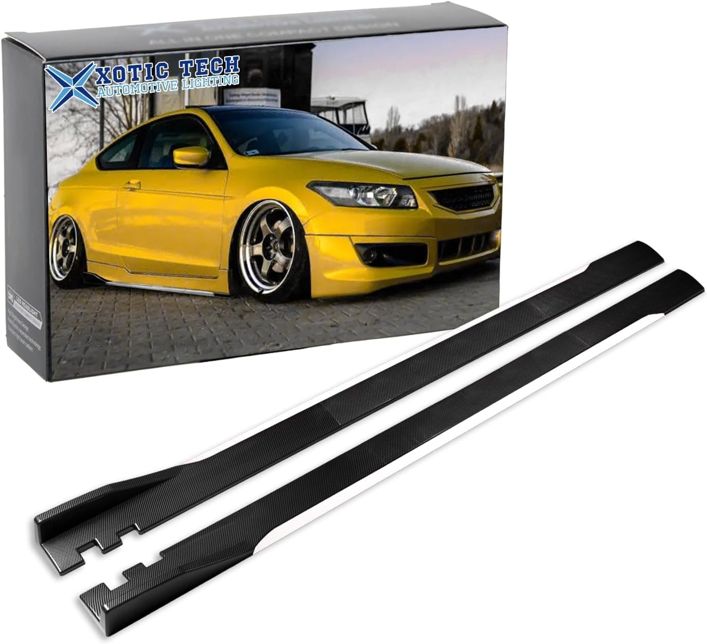Xotic Tech Car Lower Side Skirts Protect Rocker Panel Splitter Winglets Diffuser Bottom Line Extension Body Kit Universal Fit - Image 11