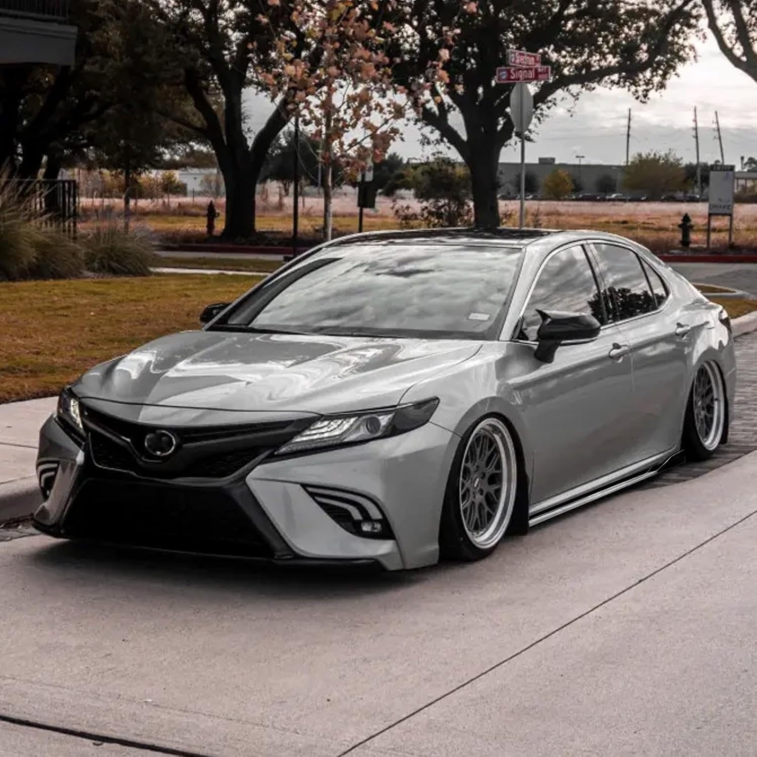 Xotic Tech Car Lower Side Skirts Protect Rocker Panel Splitter Winglets Diffuser Bottom Line Extension Body Kit Universal Fit - Image 17