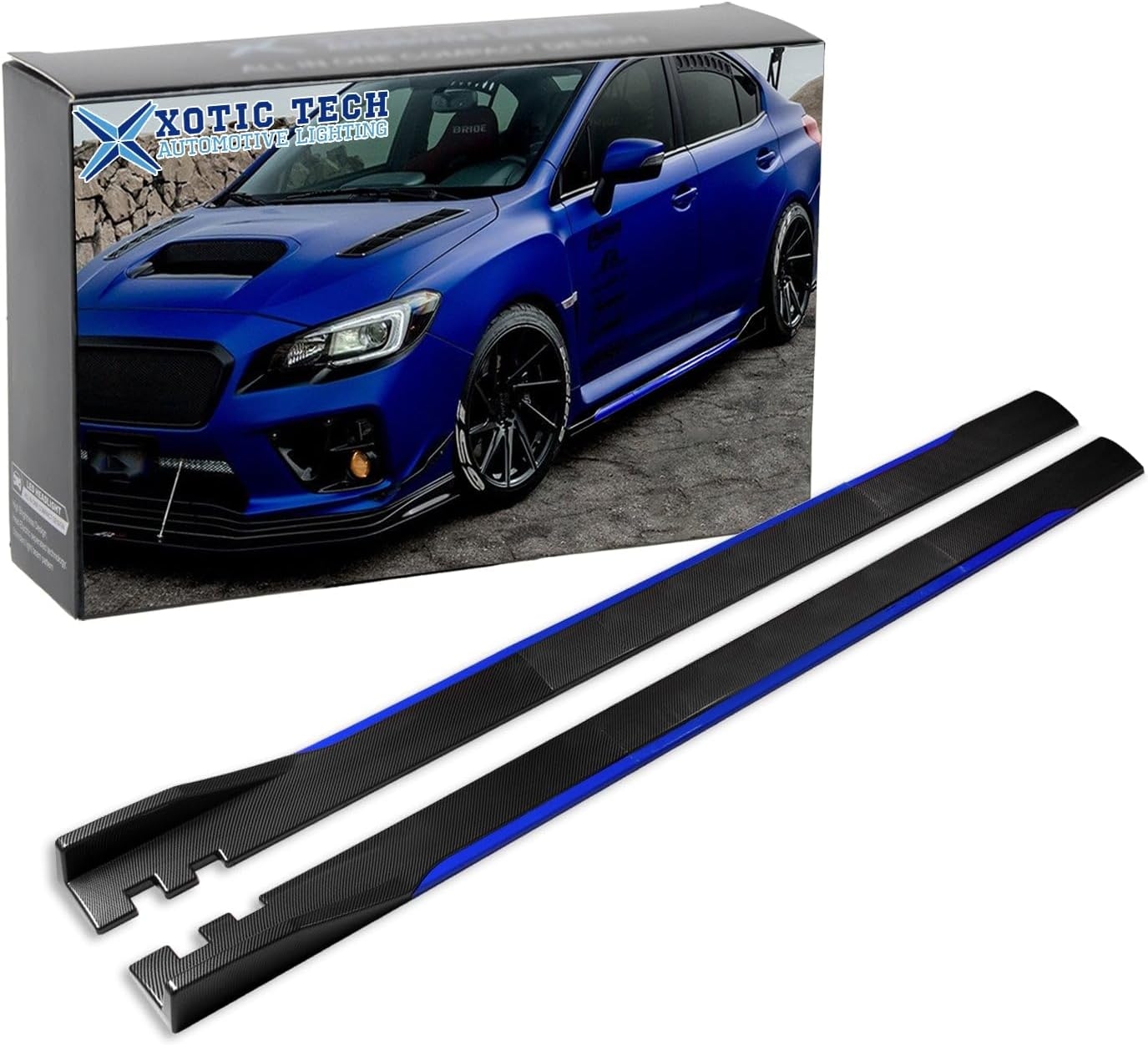 Xotic Tech Car Lower Side Skirts Protect Rocker Panel Splitter Winglets Diffuser Bottom Line Extension Body Kit Universal Fit - Image 27
