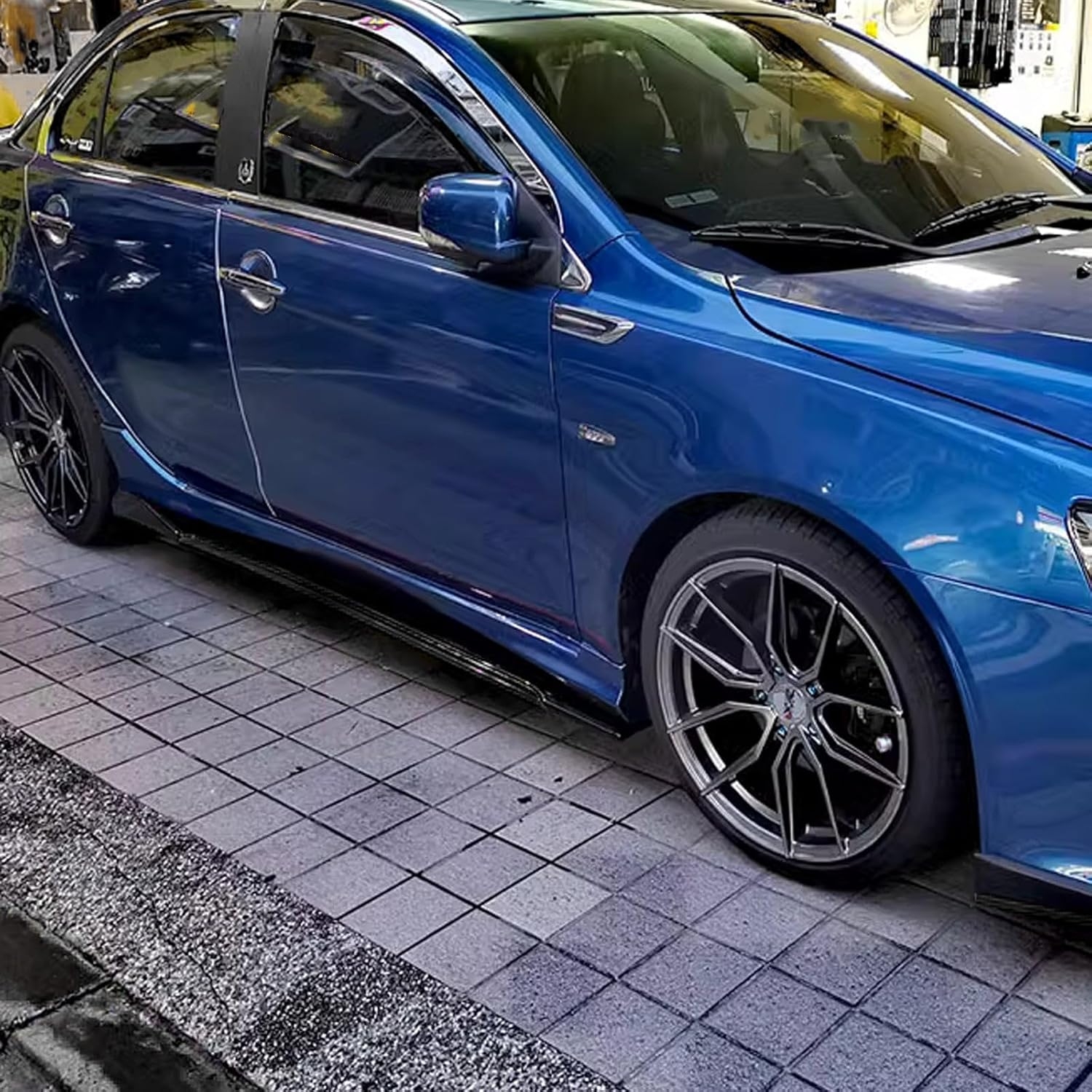 Xotic Tech Car Lower Side Skirts Protect Rocker Panel Splitter Winglets Diffuser Bottom Line Extension Body Kit Universal Fit - Image 48