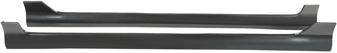Side Skirts Extension Fit for Toyota Corolla 2003-2008 Black Body Kit ADD-ON ABS - Image 2