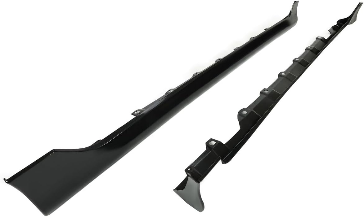 Side Skirts Extension Fit for Toyota Corolla 2003-2008 Black Body Kit ADD-ON ABS - Image 4