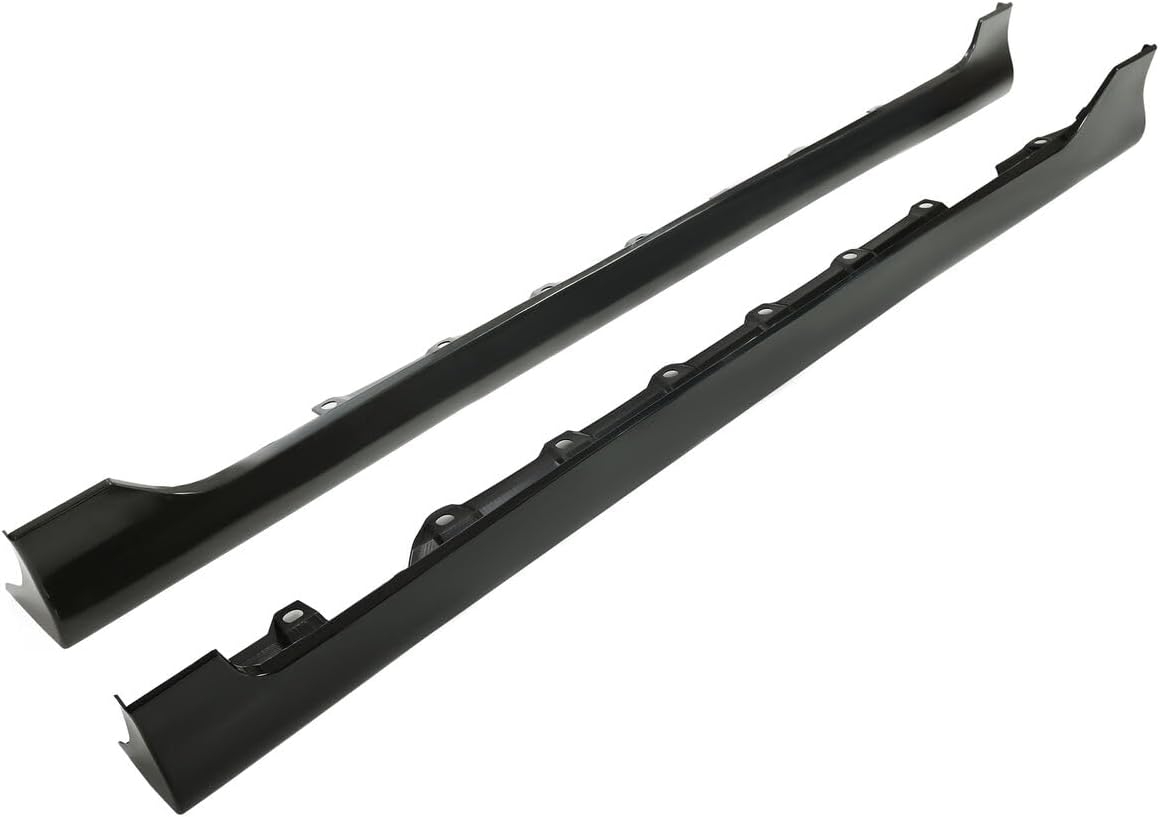 Side Skirts Extension Fit for Toyota Corolla 2003-2008 Black Body Kit ADD-ON ABS - Image 9