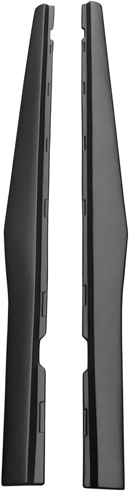 Side Skirts Compatible with 2010-2015 Chevy Camaro LS, LT, SS Only, Ikon Style Black PP Add On Sideskirt Rocker Moulding Air Dam Chin Splitter by IKON MOTORSPORTS, 2011 2012 2013 2014 - Image 5