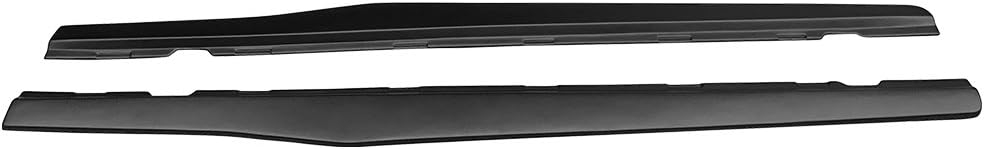 Side Skirts Compatible with 2010-2015 Chevy Camaro LS, LT, SS Only, Ikon Style Black PP Add On Sideskirt Rocker Moulding Air Dam Chin Splitter by IKON MOTORSPORTS, 2011 2012 2013 2014 - Image 6