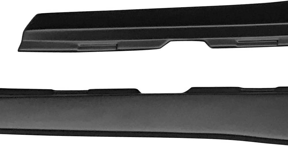 Side Skirts Compatible with 2010-2015 Chevy Camaro LS, LT, SS Only, Ikon Style Black PP Add On Sideskirt Rocker Moulding Air Dam Chin Splitter by IKON MOTORSPORTS, 2011 2012 2013 2014 - Image 7