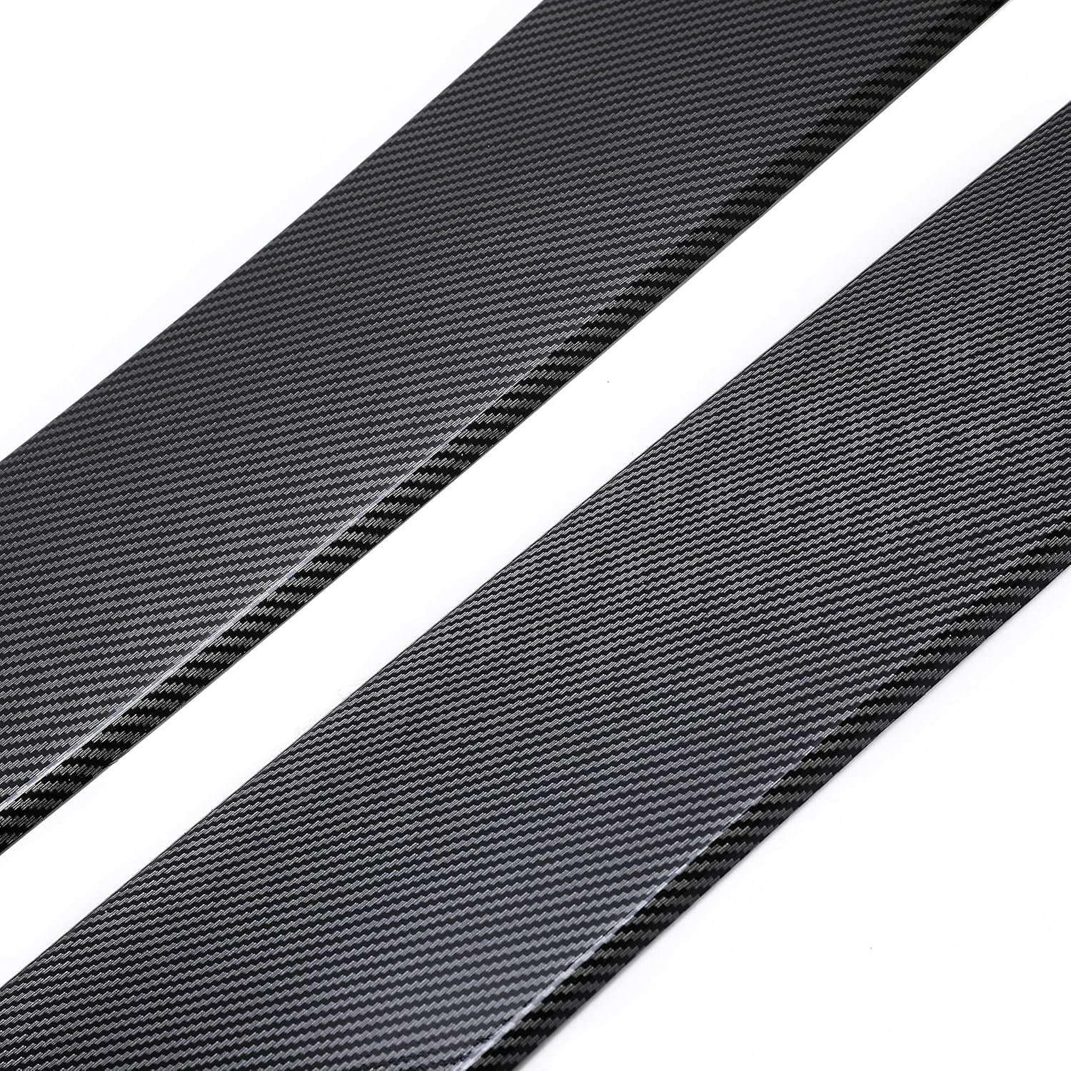 HECASA Pair Side Skirt Body Kit Replacement Compatible with 2014-2023 Infiniti Q50 All Model Rocker Panel Guard Extension Splitter Lip Carbon Fiber Look (ABS Plastic) - Image 5