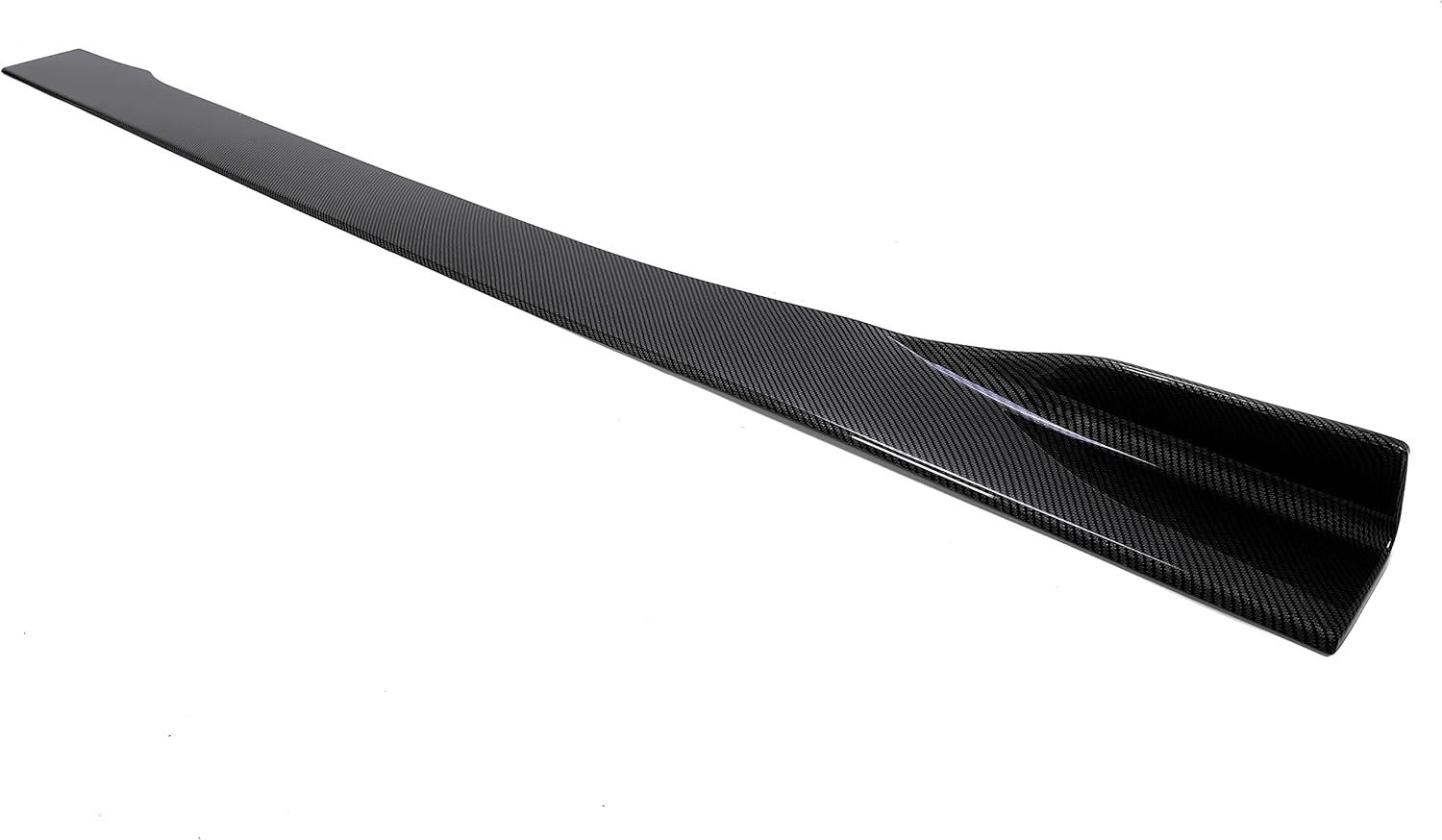 HECASA Pair Side Skirt Body Kit Replacement Compatible with 2014-2023 Infiniti Q50 All Model Rocker Panel Guard Extension Splitter Lip Carbon Fiber Look (ABS Plastic) - Image 9