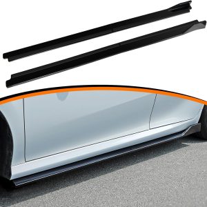 Side Skirts Extensions Compatible with Toyota Camry SE XSE LE XLE TRD 4 Door Sedan 2018-2025,8th 9th Gen Camry Rocker Panel Lip Splitter,Glossy Black