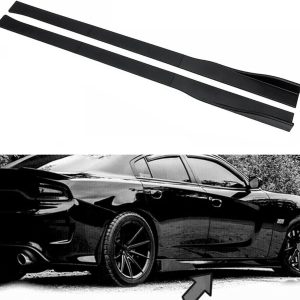 Side Skirts Extension Fit for Charger RT SRT SXT 2006-2022 Rocker Panel Lip Splitter 86.6“/2M