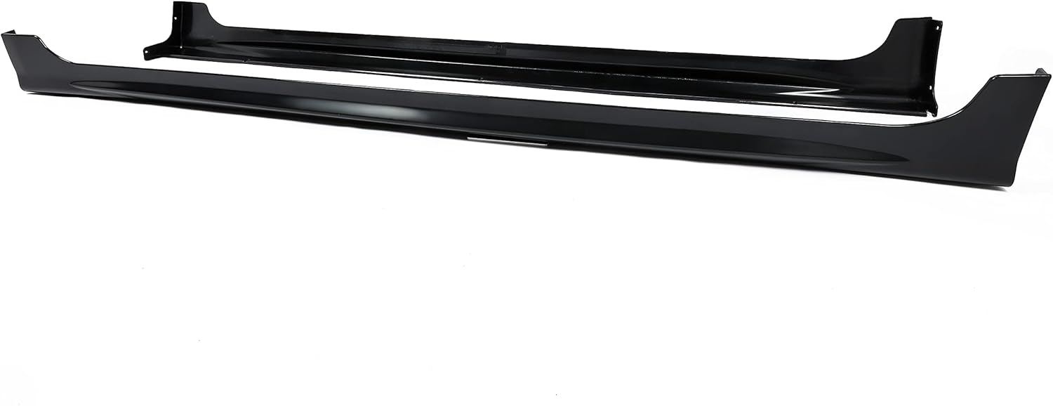 HECASA Side Skirts Compatible with 2012-2015 Honda Civic 4-Door Sedan Spoiler Extension Splitter Rocker Panels Pair Black - Image 8