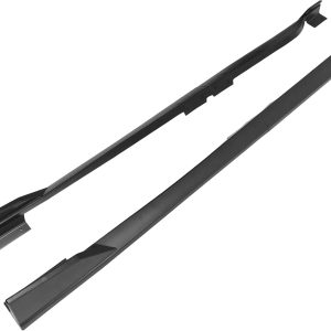 IKON MOTORSPORTS, Side Skirts Compatible with 2018-2022 Honda Accord, 4PCS Side Skirts Extension Rocker Panels Guard PP Polypropylene Matte Black, 2019 2020 2021