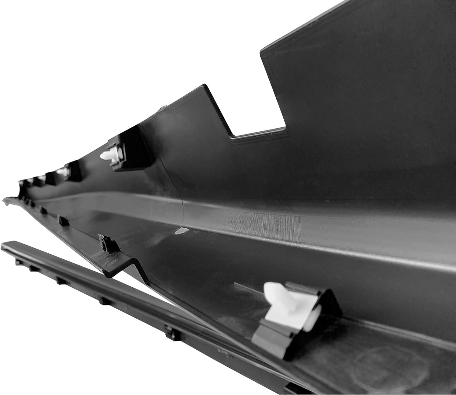 IKON MOTORSPORTS, Side Skirts Compatible with 2011-2023 Dodge Charger, SRT Style Unpainted Black Side Skirt Extension Rocker Panel Driver Passenger Side, 2012 2013 2014 2015 2016 2017 2018 2019 - Image 5