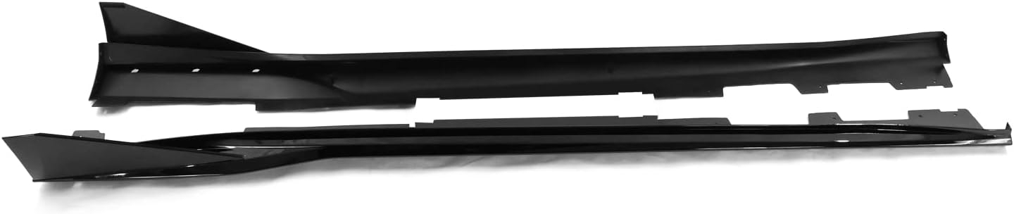 IKON MOTORSPORTS, Side Skirts Compatible with 2016-2024 Chevy Camaro, IKON V3 Style Matte Black PP Side Skirt Moulding Rocker Panel Extension Splitters, 2017 2018 2019 2020 2021 - Image 10