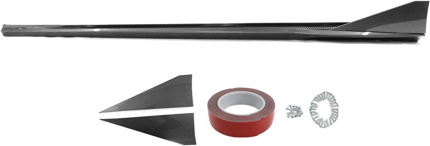 IKON MOTORSPORTS, Side Skirts Compatible with 2016-2024 Chevy Camaro, IKON V3 Style Matte Black PP Side Skirt Moulding Rocker Panel Extension Splitters, 2017 2018 2019 2020 2021 - Image 17