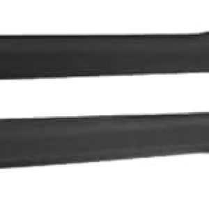 IKON MOTORSPORTS, Side Skirts Compatible with 2015-2023 Dodge Charger SRT, Matte Black PP Sideskirt Rocker Moulding