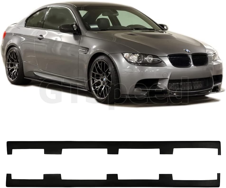Compatible with/Replacement for Side Skirt Lip, UL Style PU Rocker Panel Splitter, Fits 2006-2013 Lexus IS250 IS350 and 2006-2011 BMW 3-Series E90 E92 E93 M3