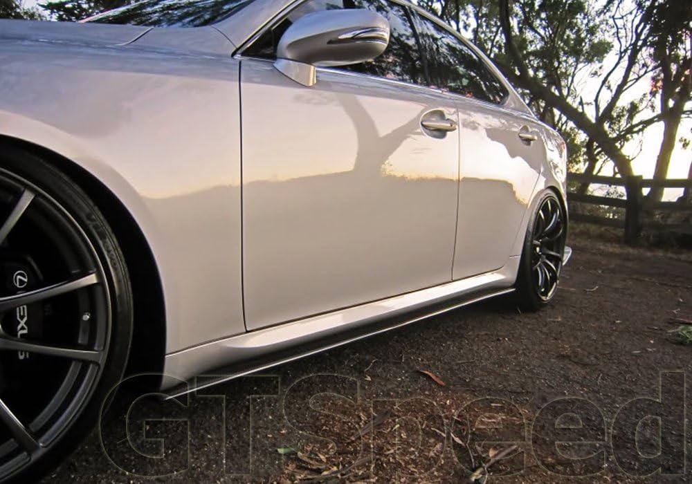 Compatible with/Replacement for Side Skirt Lip, UL Style PU Rocker Panel Splitter, Fits 2006-2013 Lexus IS250 IS350 and 2006-2011 BMW 3-Series E90 E92 E93 M3 - Image 6