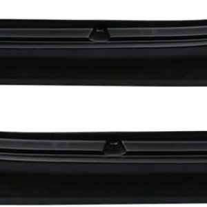 Side Skirts Compatible With 2003-2009 Nissan 350Z, V Style Black PU Sideskirt Rocker Moulding Air Dam Chin Panels by IKON MOTORSPORTS, 2004 2005 2006 2007