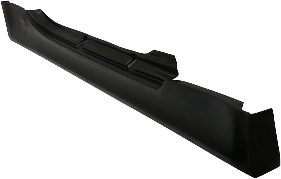 Side Skirts Compatible With 2003-2009 Nissan 350Z, V Style Black PU Sideskirt Rocker Moulding Air Dam Chin Panels by IKON MOTORSPORTS, 2004 2005 2006 2007 - Image 4