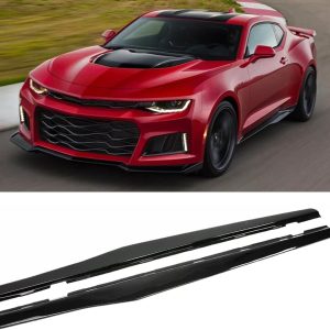 Side Skirts Fit for 2010-2015 Chevy Camaro LT LS SS Extension Lip Rocker Panel
