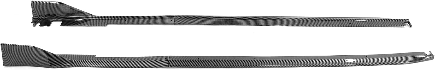 FREEMOTOR802 Side Skirts Splitters Rocker Panels Extensions, Compatible with 2022-2025 Honda Civic 11th Gen Sedan, Type R Style Carbon Fiber Print PP 4PCS Pair Body Lower Trim Panels Guards Protectors - Image 2
