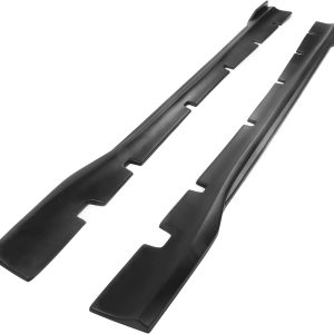 IKON MOTORSPORTS, Side Skirts Compatible with 2020-2023 Dodge Charger Widebody Sedan 4-Door, IKON Style Matte Black PP Left Hand Right Hand Rocker Panel Extensions, 2021