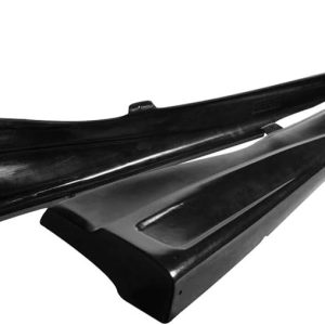 Side Skirts Compatible With 2000-2005 TOYOTA CELICA, VIP Style PU Black Side Bottom Line Extension by IKON MOTORSPORTS, 2001 2002 2003 2004