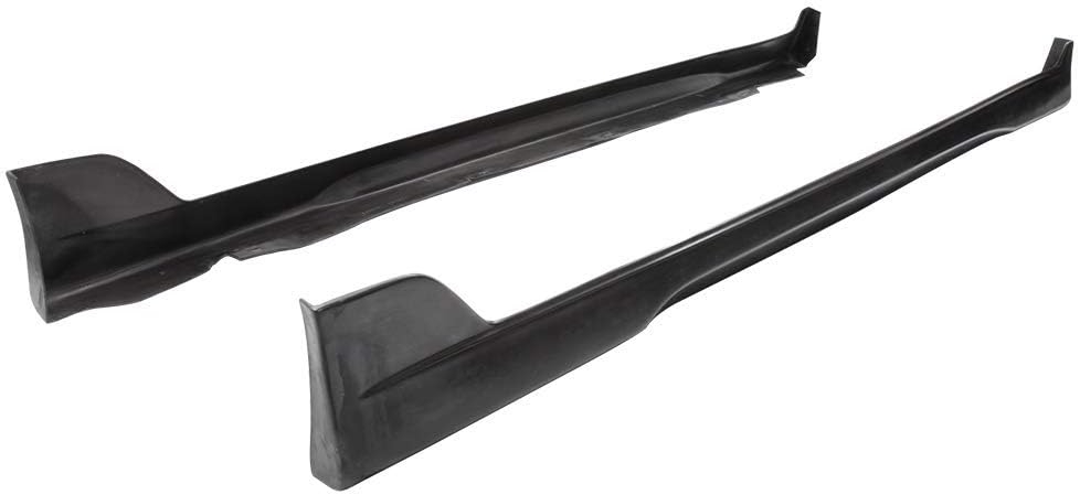 IKON MOTORSPORTS, Side Skirts Compatible with 2001-2005 Lexus IS300, Unpainted Black Side Bottom Line Extension Replacement PU Polyurethane, 2002 2003 2004 - Image 4