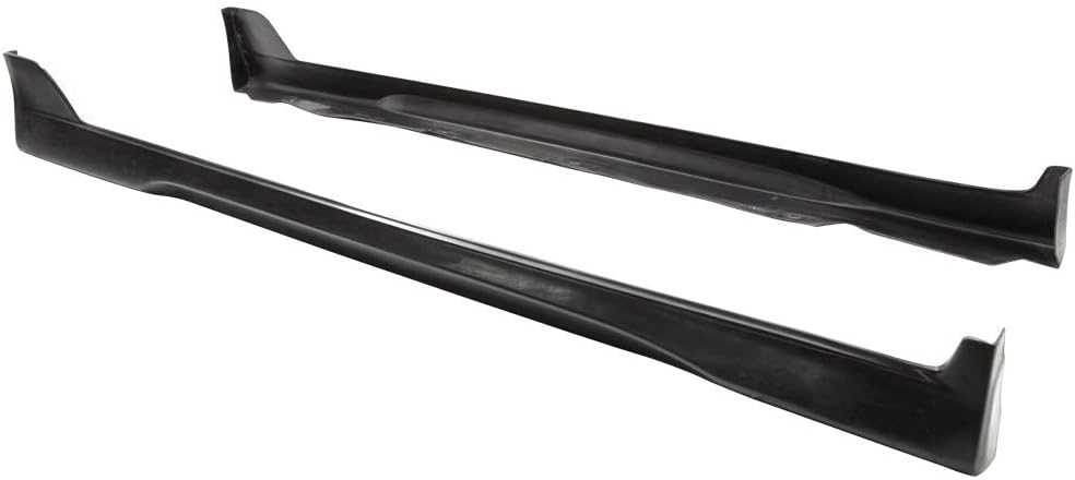 IKON MOTORSPORTS, Side Skirts Compatible with 2001-2005 Lexus IS300, Unpainted Black Side Bottom Line Extension Replacement PU Polyurethane, 2002 2003 2004 - Image 5