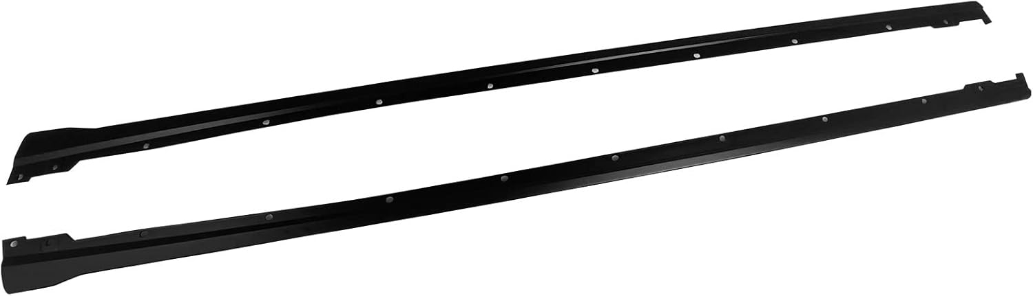 IKON MOTORSPORTS, Side Skirts Compatible with 2022-2025 Subaru WRX, Unpainted Black ABS Plastic Rocker Panel Splitter Spoiler Lip Pair