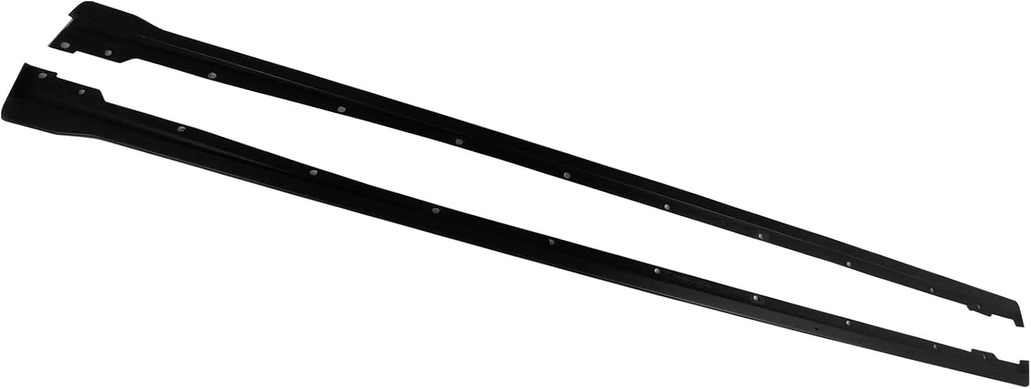 IKON MOTORSPORTS, Side Skirts Compatible with 2022-2025 Subaru WRX, Unpainted Black ABS Plastic Rocker Panel Splitter Spoiler Lip Pair - Image 5