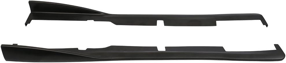 Side Skirts Compatible with 2002-2006 Acura RSX DC5, CS Style Black PU Sideskirt Rocker Moulding Air Dam Chin Diffuser Bumper Lip Splitter by IKON MOTORSPORTS, 2003 2004 2005