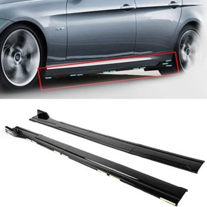 Side Skirts Body Kit Panel Splitter Gloss Black Fit for T0Y0TA Corolla 2010-2022 SE XSE LE XLE 2M/78.7”