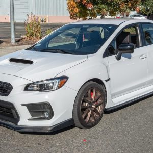 Replacement for 2015-2021 Subaru WRX STi | JDM CS Version 2 Style Side Skirt Rocker Panels Extension Pair (Carbon Fiber)