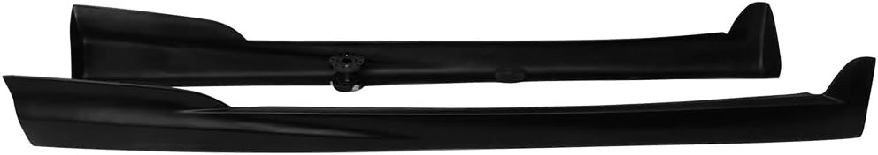 Side Skirts Compatible with 2002-2006 Acura RSX, Black PU Sideskirt Rocker Moulding Air Dam Chin Diffuser Bumper Lip Splitter by IKON MOTORSPORTS, 2003 2004 2005 - Image 3
