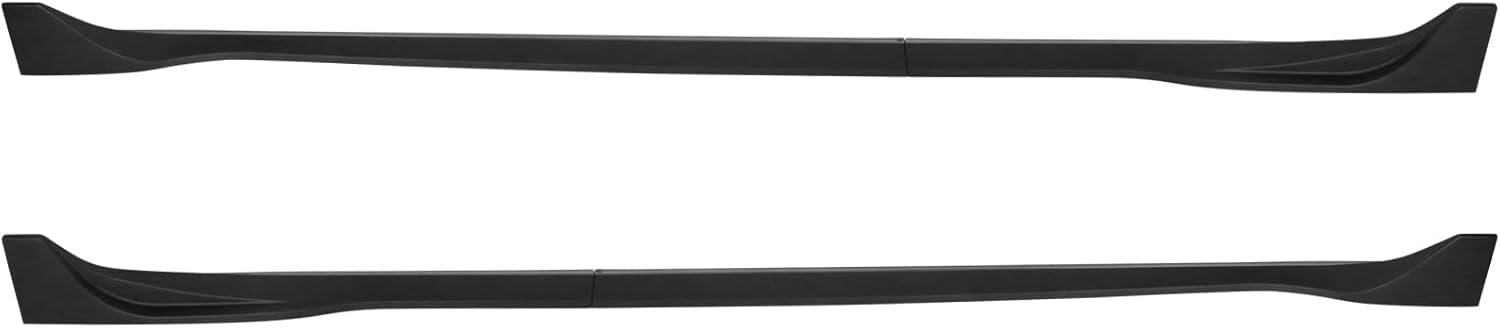IKON MOTORSPORTS, Side Skirts Compatible with 2017-2025 Tesla Model 3, Gloss Black ABS Plastic IKON Style Side Skirt Extension Rocker Panel 4PC, 2018 2019 2020 - Image 10