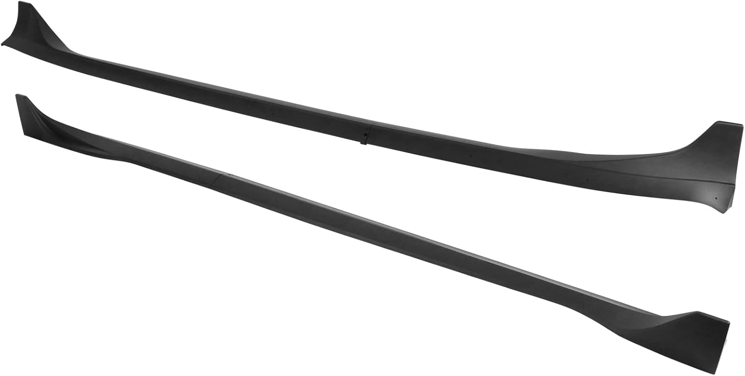 IKON MOTORSPORTS, Side Skirts Compatible with 2017-2025 Tesla Model 3, Gloss Black ABS Plastic IKON Style Side Skirt Extension Rocker Panel 4PC, 2018 2019 2020 - Image 13