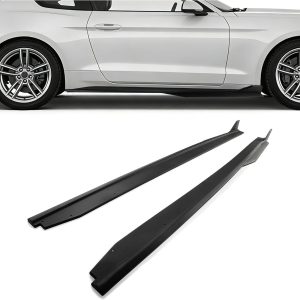 Pair Side Skirts Compatible with 2015-2023 Ford Mustang w/Winglet Exterior Rocker Panels Guard Extension Splitter Replacement