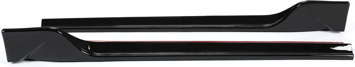 Kojem Side Skirt Extension Replacement 4Pcs Compatible with Tesla Model 3 2017-2023 Rocker Panels Guard Body Kit Black ABS Plastic Painted Side Trim - Image 9