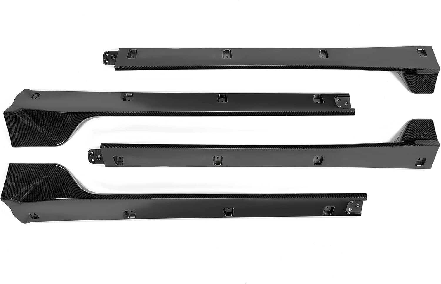 Kojem Side Skirt Extension Replacement 4Pcs Compatible with Tesla Model 3 2017-2023 Rocker Panels Guard Body Kit Black ABS Plastic Painted Side Trim - Image 12