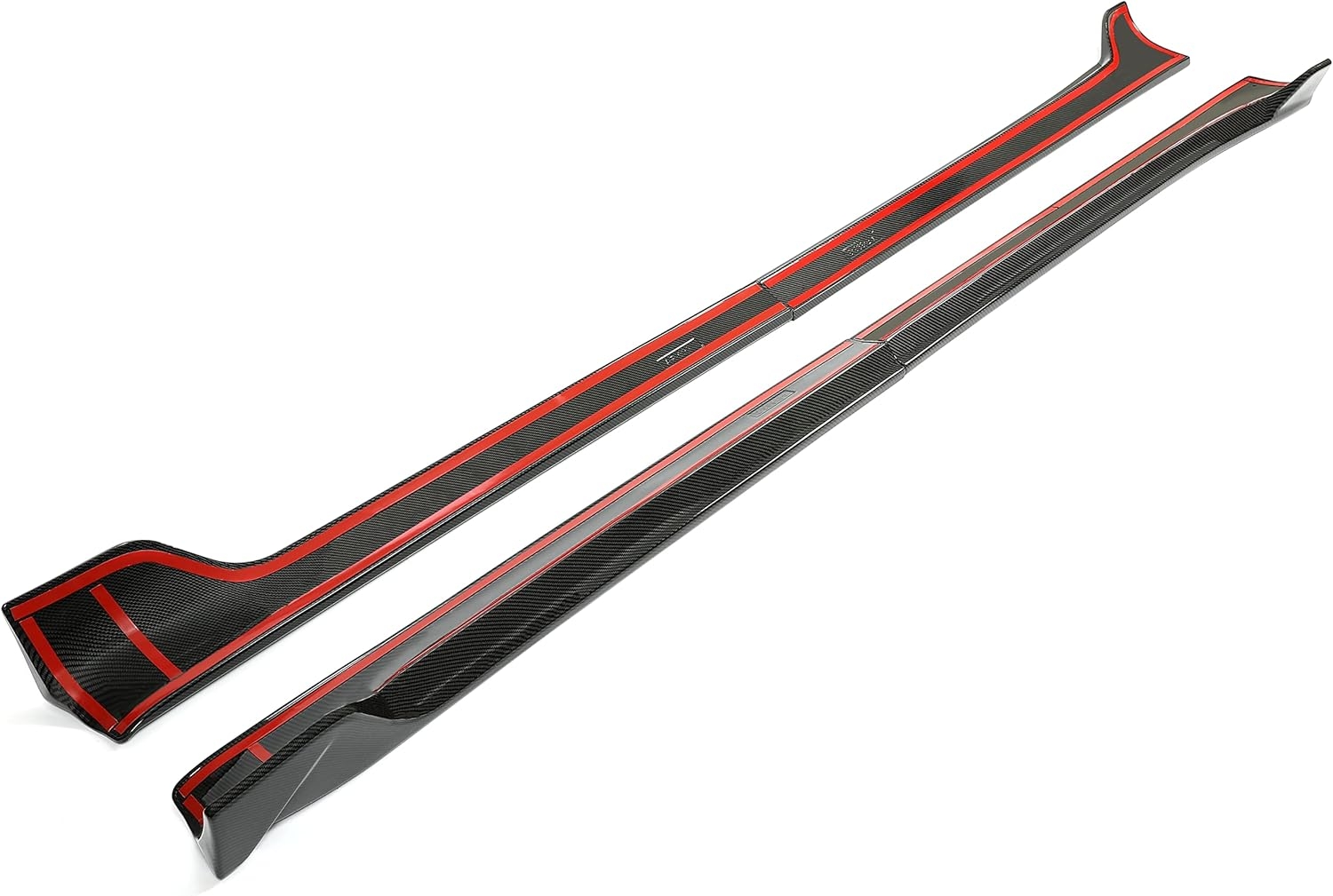 Kojem Side Skirt Extension Replacement 4Pcs Compatible with Tesla Model 3 2017-2023 Rocker Panels Guard Body Kit Black ABS Plastic Painted Side Trim - Image 13